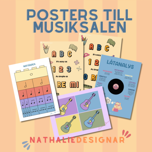 Posters till musiksal