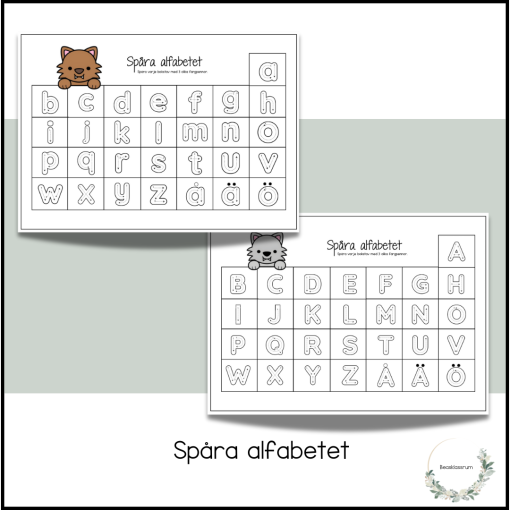 Spåra alfabetet