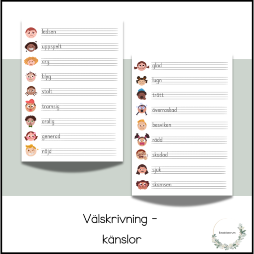 Välskrivning - känslor