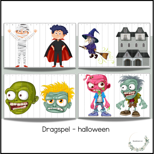Magiska dragspel - 4 st halloween