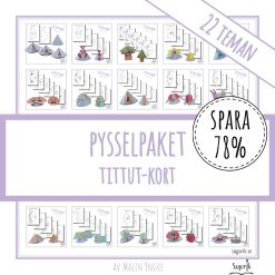 Pysselpaket Tittut-kort 22 teman