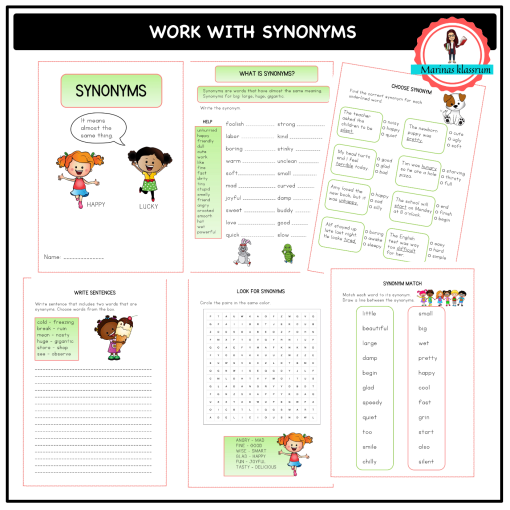 Work with synonyms