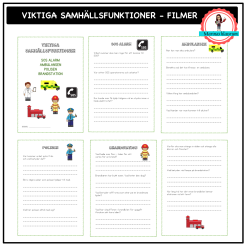 Samhällsfunktioner - frågor till filmer