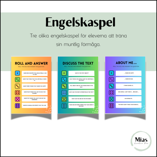 Engelskaspel x3