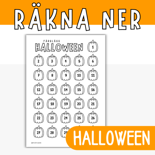 Räkna ner till halloween