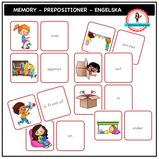 Memory - prepositions - English