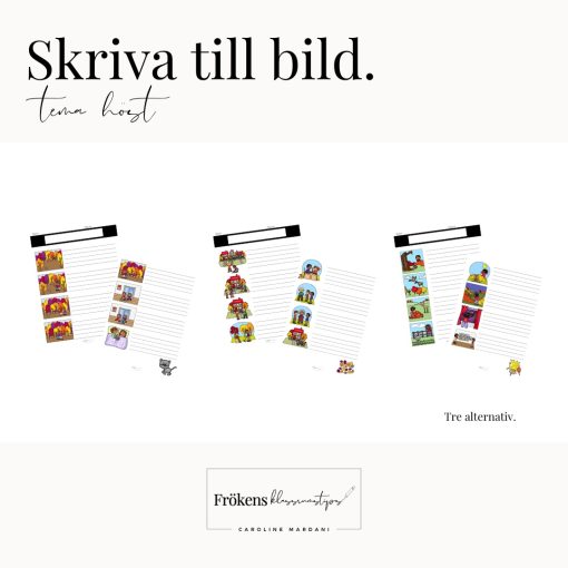 Skriva till bild - tema höst