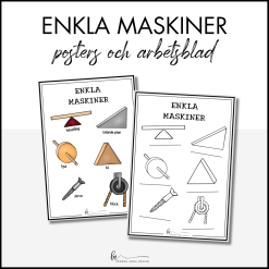 Enkla maskiner:Posters och arbetsblad