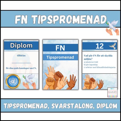 FN Tipspromenad, svar och diplom