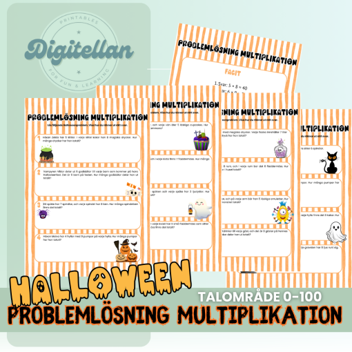 Problemlösning Multiplikation - Halloween