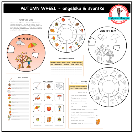 Autumn wheel - engelska och svenska