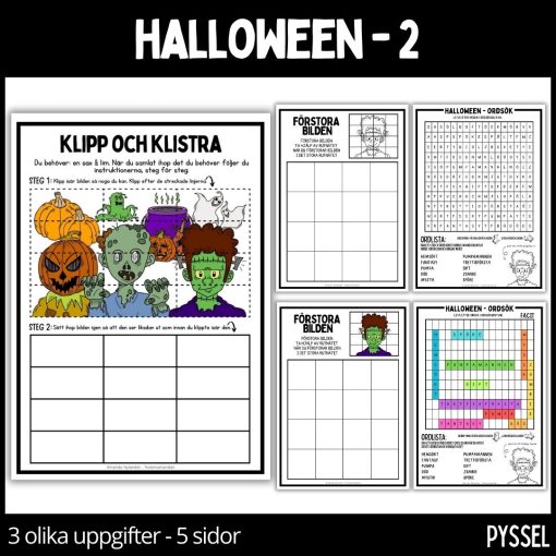 Halloween - 2 - materialpaket
