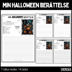 Min halloween berättelse - 7 olika nivåer, 14 sidor