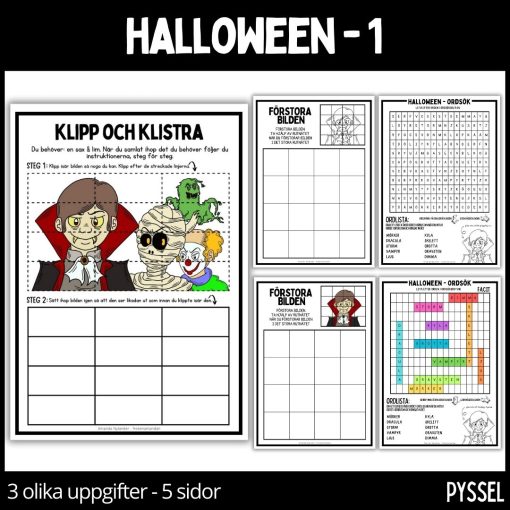 Halloween - 1 - materialpaket