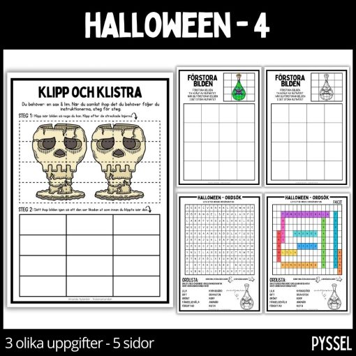 Halloween - 4 - materialpaket