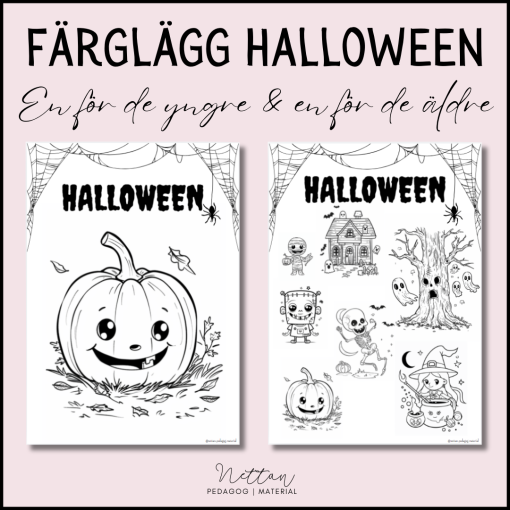 Färglägg Halloween