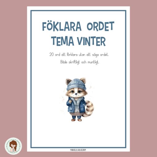 Förklara ordet - Tema vinter