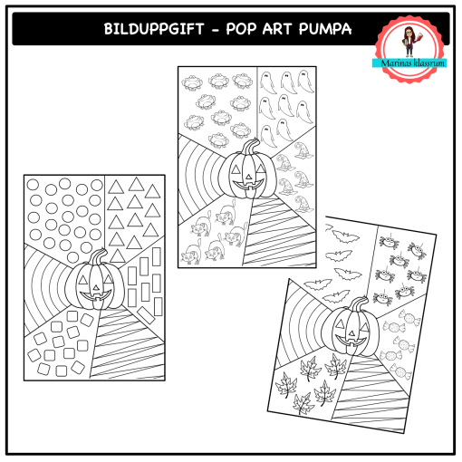 Bilduppgift Pop Art - Pumpa