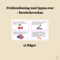 Problemlösning med öppna svar - Barnboksveckan