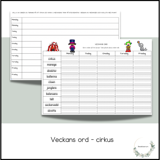 Veckans ord - cirkus