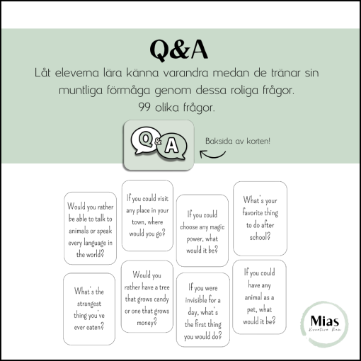 Q&A på engelska
