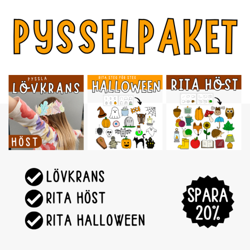 Pysselpaket halloween/höst