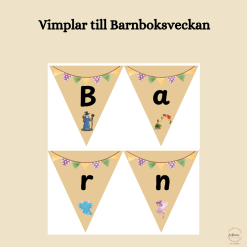 Vimplar till Barnboksveckan