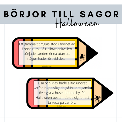 Börjor berättande text - halloween