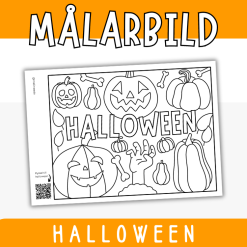 Målarbild halloween