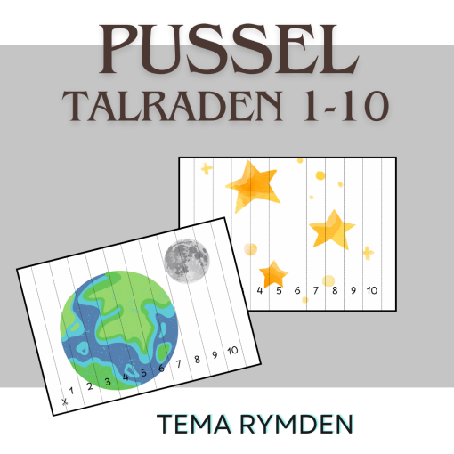 Pussel - 1-10 - Rymden