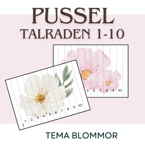 Pussel - 1-10 - Blommor
