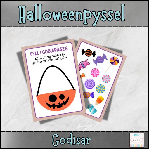 Halloweenpyssel (godispåsen/korgen)