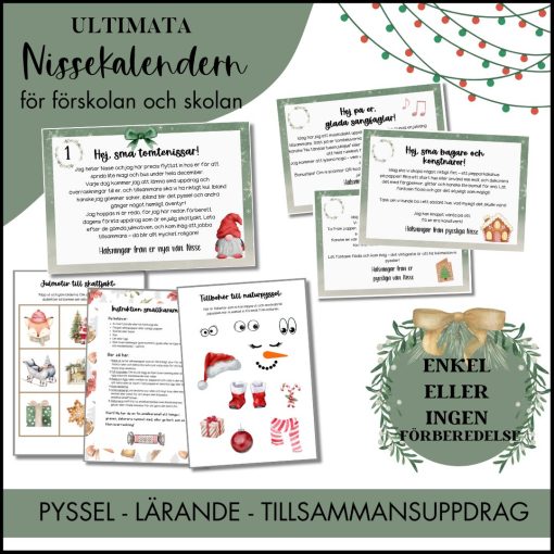 Nissebrev | Nisseuppdrag | för Förskola och Skola