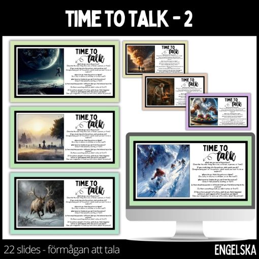 Time to talk - 2 - presentation - 22 slides, 22 illustrationer & stödstruktur