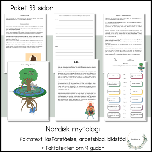 Nordisk mytologi - paket 33 sidor