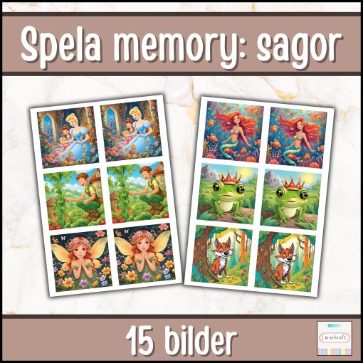 Barnboksveckan: Spela Memory (15 sagobilder)