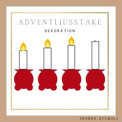 Adventsljusstake - dekoration