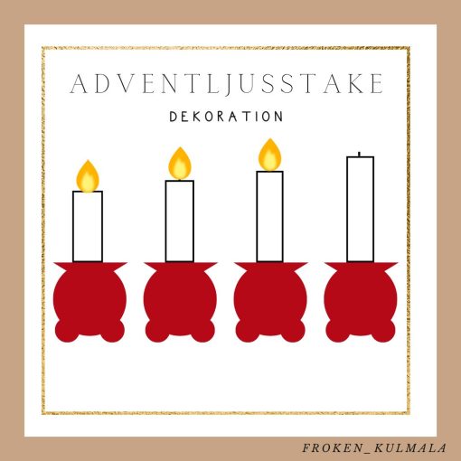 Adventsljusstake - dekoration