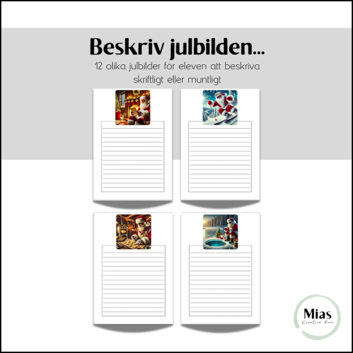 Beskriv julbilden...