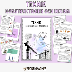 Teknik- Konstruktioner och design (Läshäfte med uppdrag i slutet)