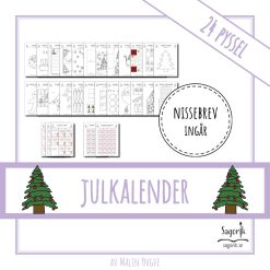 Julkalender Kreativa pyssel med nissebrev