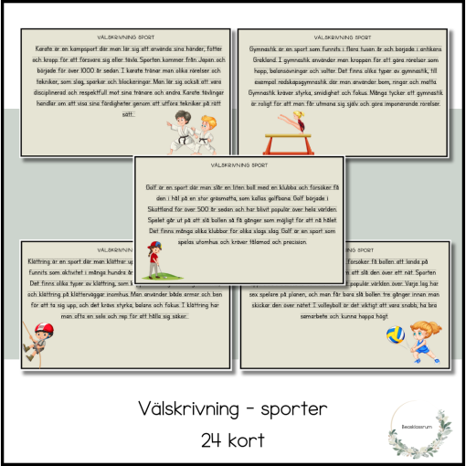 Välskrivning - sporter