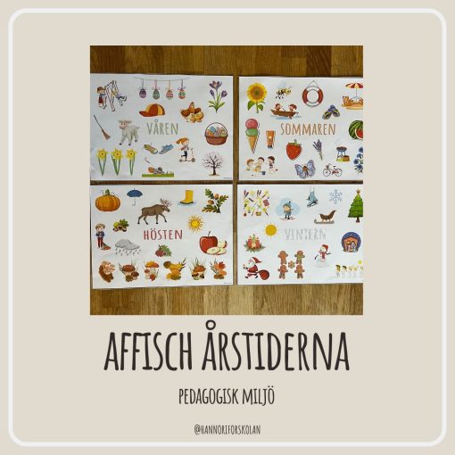 Affisch årstiderna