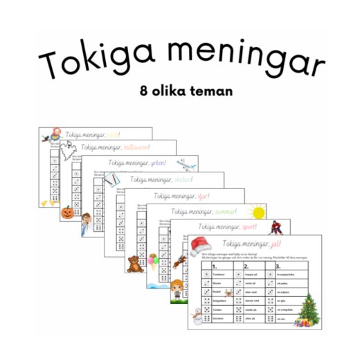 Tokiga meningar (8 olika teman)