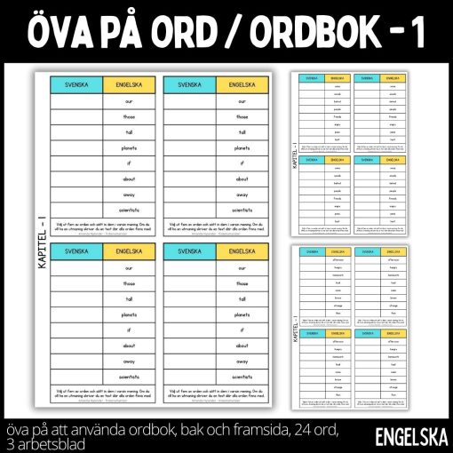 Öva på engelska ord / ordbok - 1
