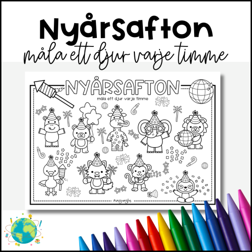 Måla räkna ner - Nyårsafton