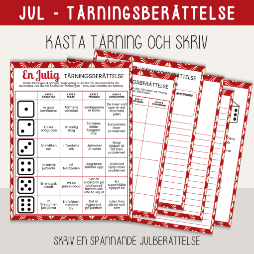 Jul - Skriv en julig tärningsberättelse