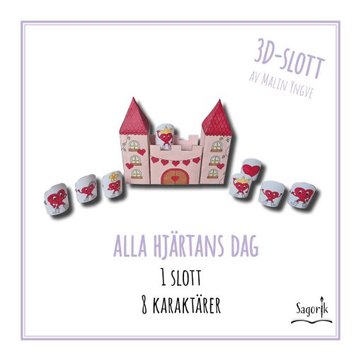3d-pyssel Slott Alla hjärtans dag