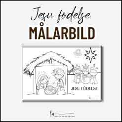 Jesu födelse - målarbild