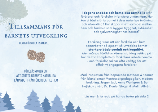 Föreläsning - Tillsammans för barnets utveckling